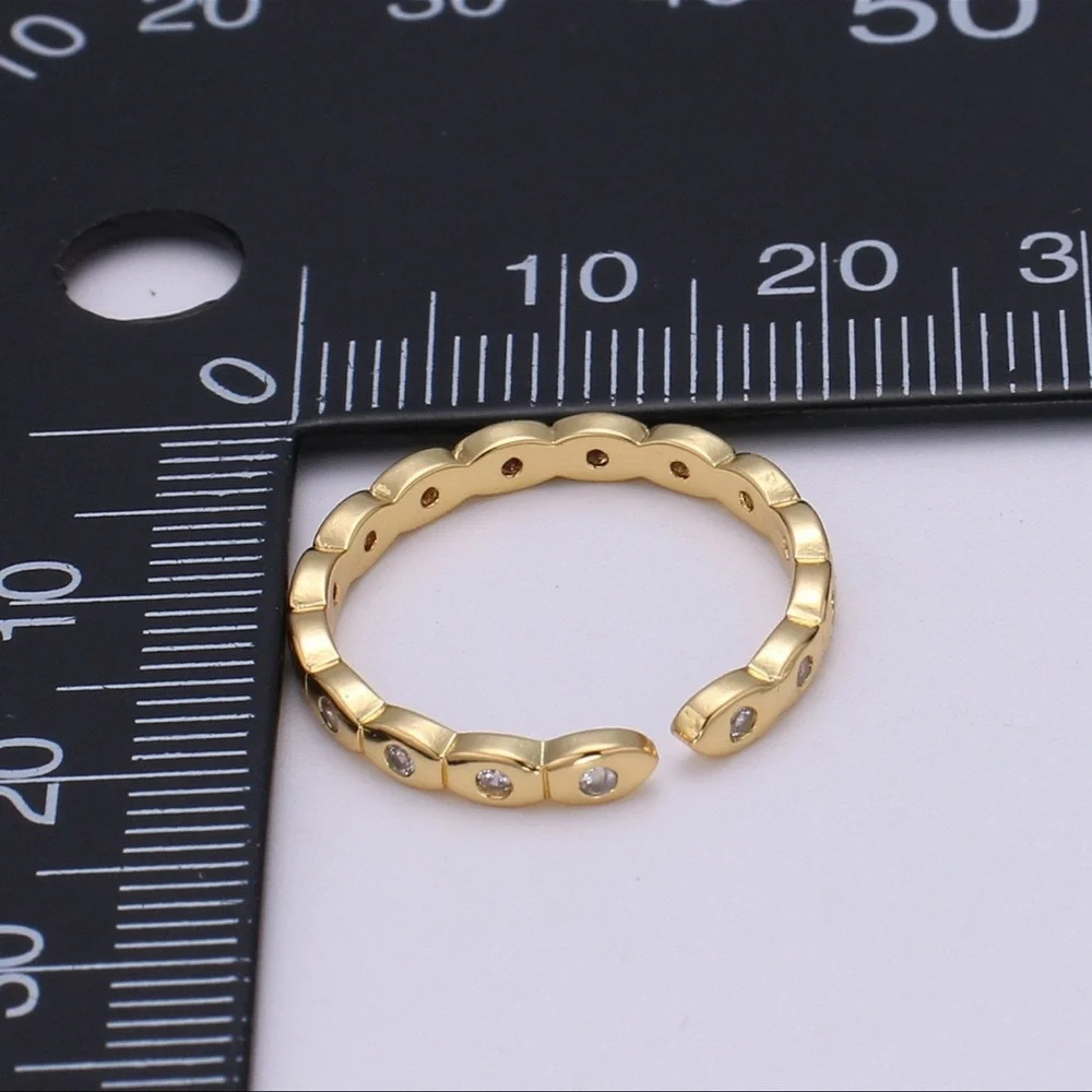 Dainty Cubic Mini Gold Ring